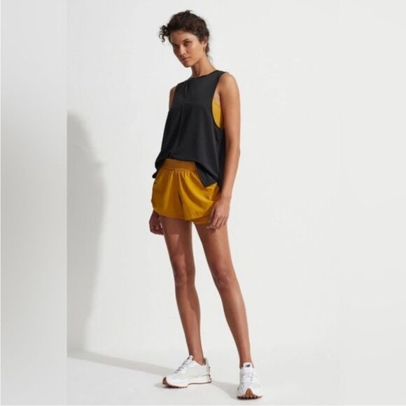 Varley Mariposa Tissue Jersey Tank Black Size SMALL - Picture 1 of 12